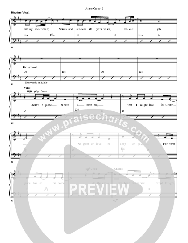 At The Cross Rhythm Chart (G3 Worship)