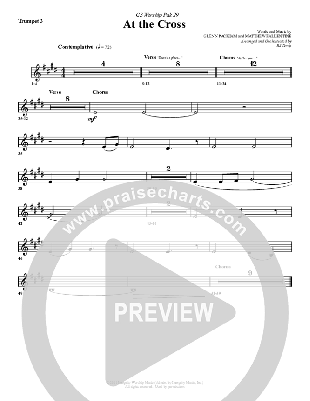 At The Cross Trumpet 3 (G3 Worship)