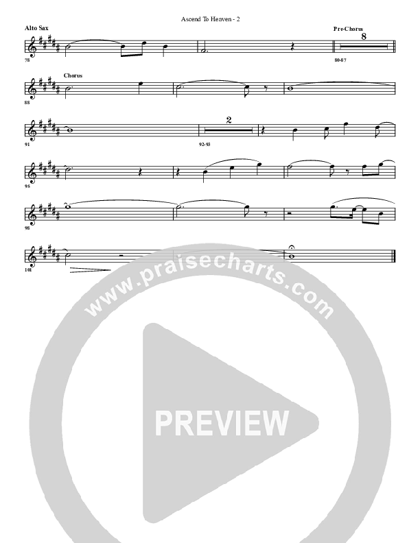 Ascend To Heaven Alto Sax (G3 Worship)