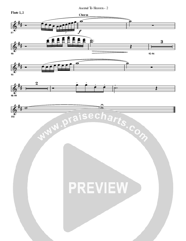 Ascend To Heaven Flute 1/2 (G3 Worship)