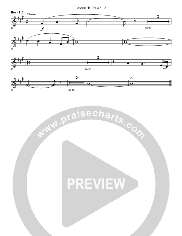 Ascend To Heaven French Horn 1/2 (G3 Worship)