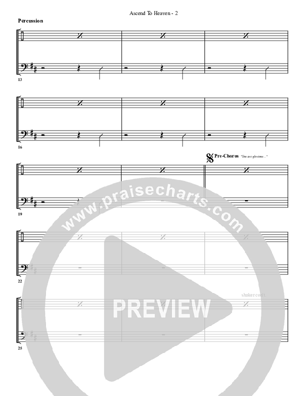 Ascend To Heaven Percussion (G3 Worship)