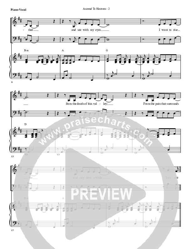 Ascend To Heaven Piano/Vocal & Lead (G3 Worship)