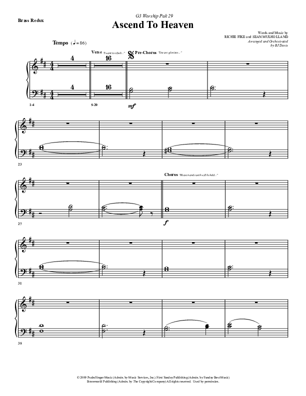 Ascend To Heaven Synth Brass (G3 Worship)