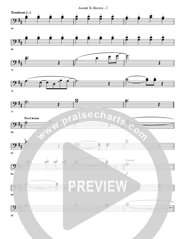 Ascend To Heaven Trombone 1/2 (G3 Worship)