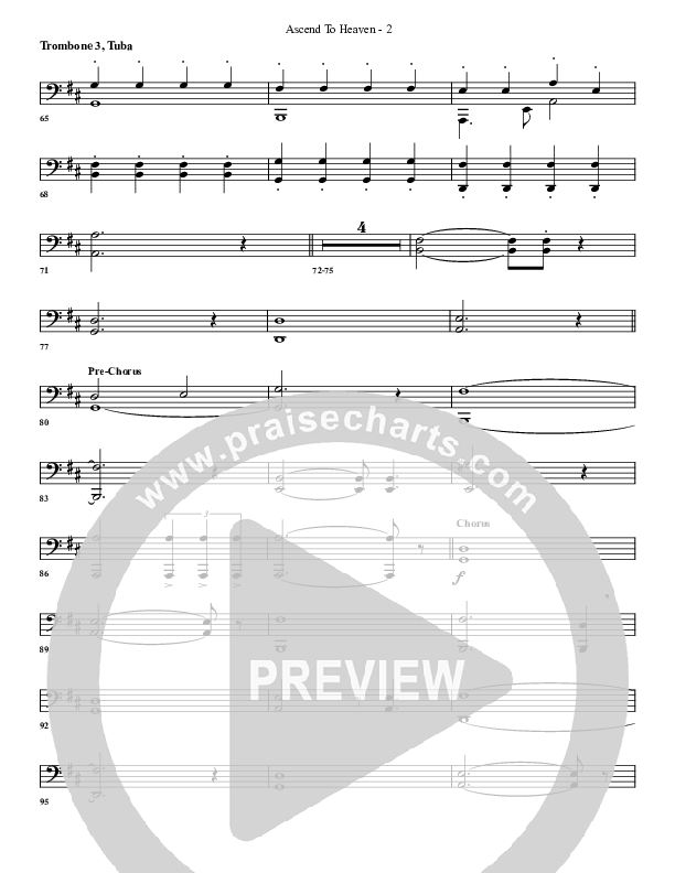 Ascend To Heaven Trombone 3/Tuba (G3 Worship)