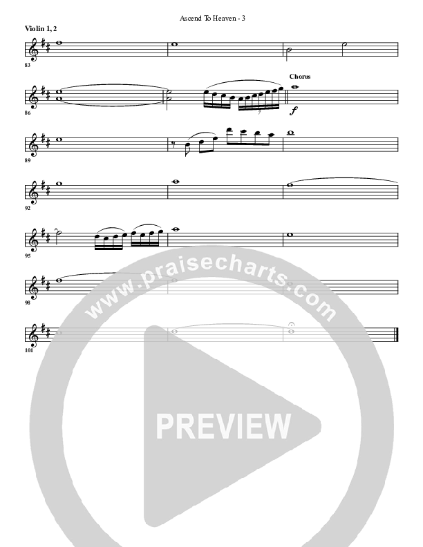 Ascend To Heaven Violin 1/2 (G3 Worship)