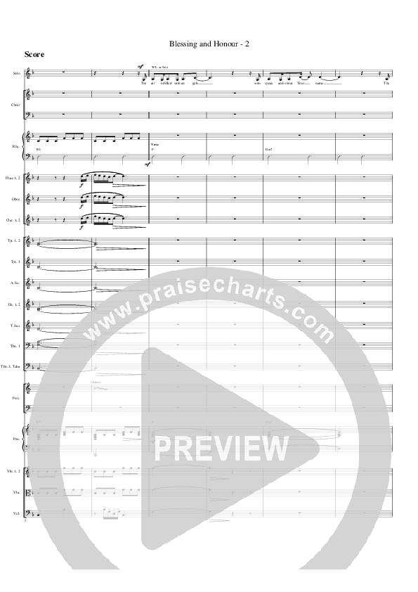 Blessing And Honour Orchestration (G3 Worship)