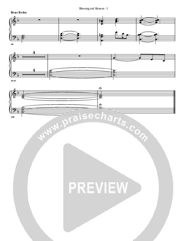 Blessing And Honour Synth Brass (G3 Worship)