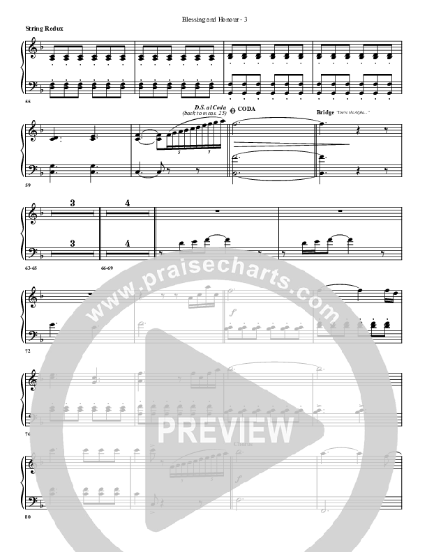 Blessing And Honour Synth Strings (G3 Worship)