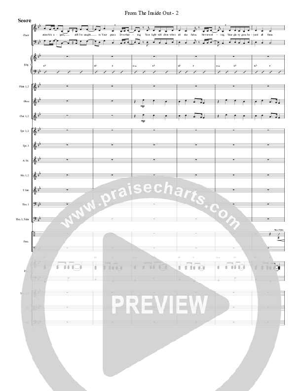 From The Inside Out Conductor's Score (G3 Worship)