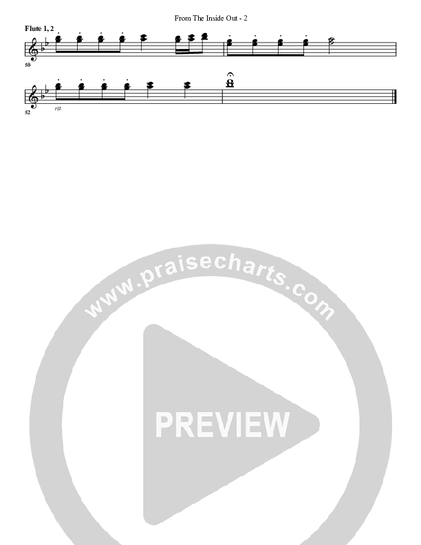 From The Inside Out Flute 1/2 (G3 Worship)