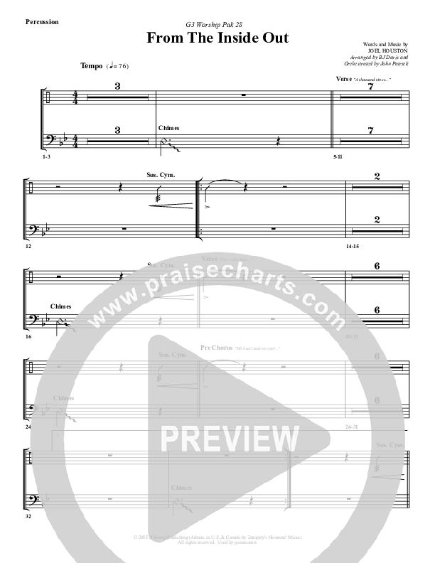 From The Inside Out Percussion (G3 Worship)