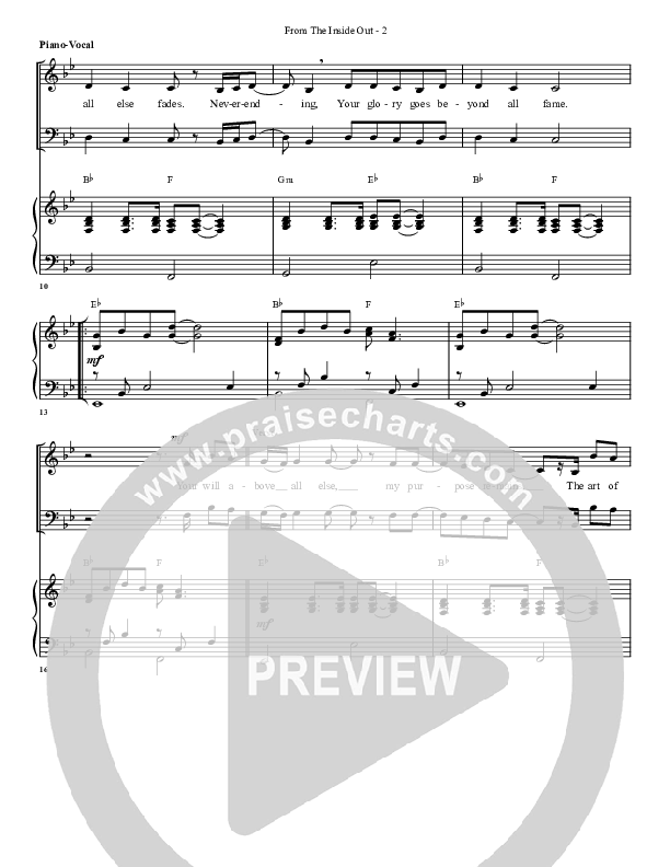 From The Inside Out Lead & Piano (G3 Worship)