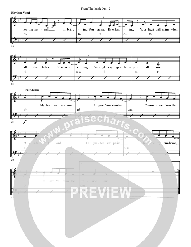 From The Inside Out Rhythm/Vocal (G3 Worship)