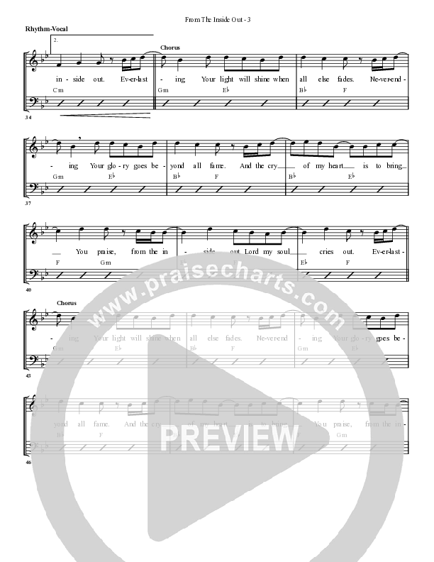 From The Inside Out Rhythm/Vocal (G3 Worship)