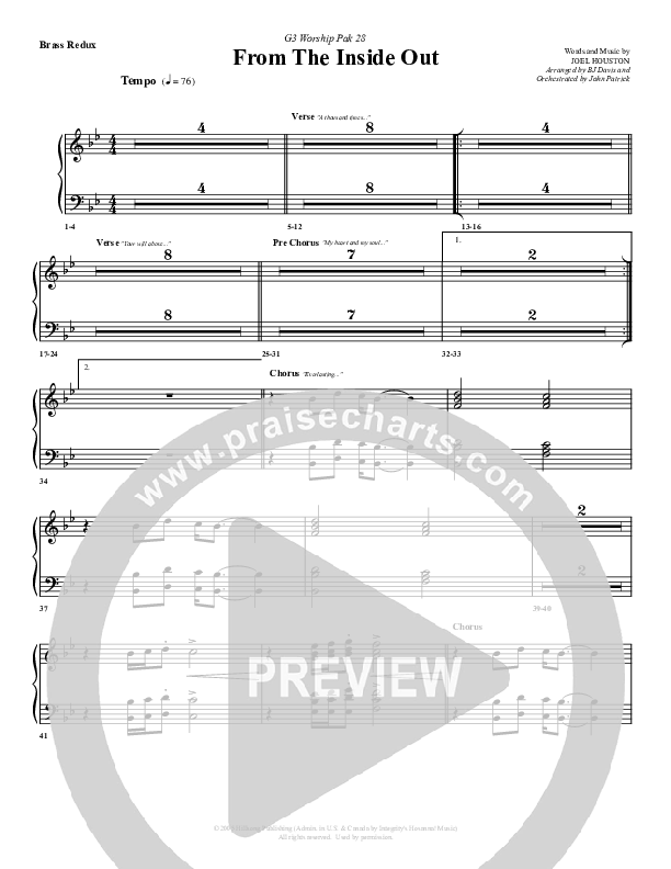 From The Inside Out Synth Brass (G3 Worship)