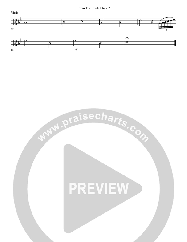 From The Inside Out Viola (G3 Worship)