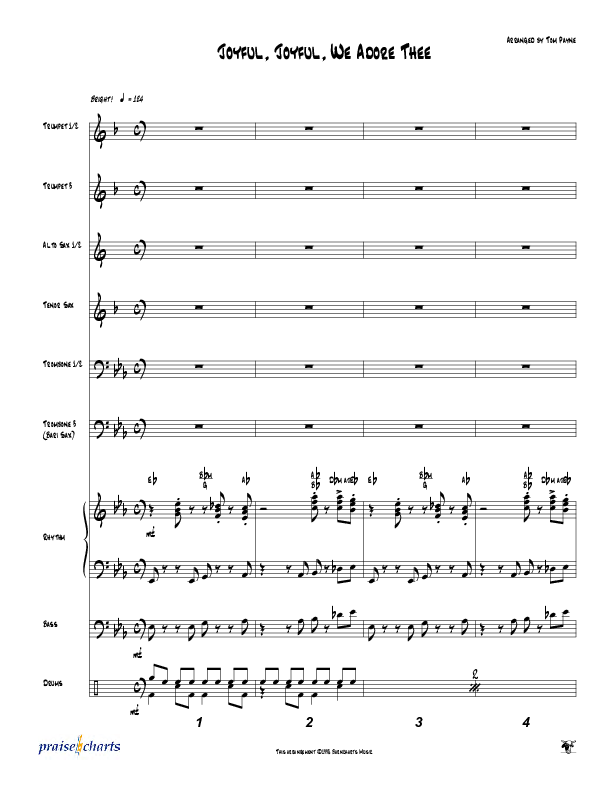 Joyful Joyful We Adore Thee (Instrumental) Orchestration (Tom Payne)