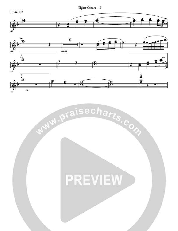 Higher Ground Flute 1/2 (G3 Worship)