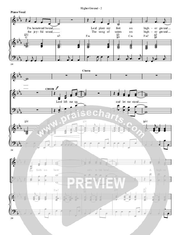 Higher Ground Piano/Vocal (G3 Worship)