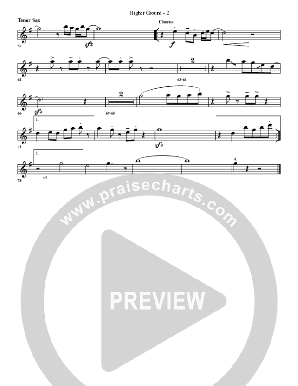 Higher Ground Tenor Sax 2 (G3 Worship)