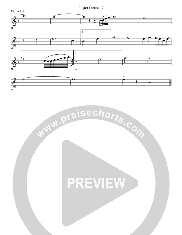 Higher Ground Violin 1/2 (G3 Worship)