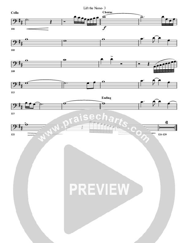 Lift The Name Cello (G3 Worship)