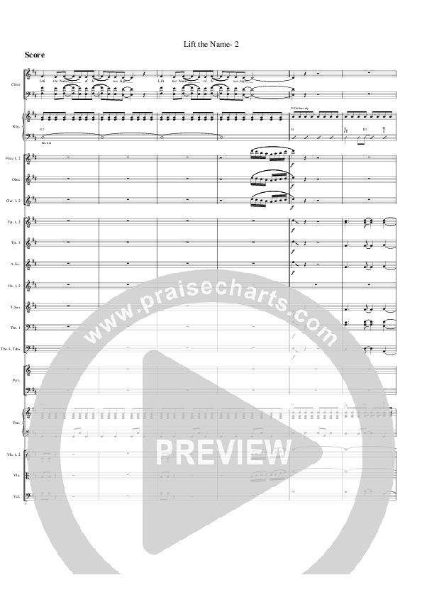 Lift The Name Conductor's Score (G3 Worship)