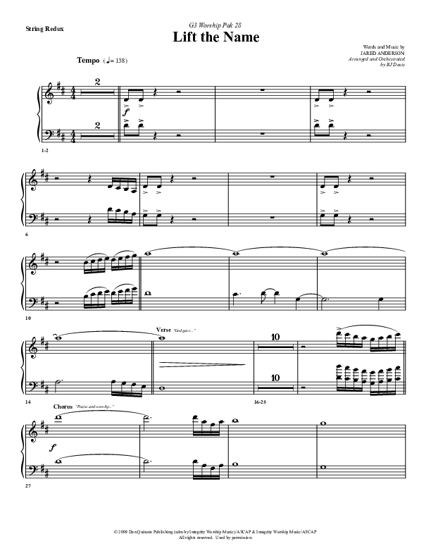 Lift The Name Synth Strings (G3 Worship)