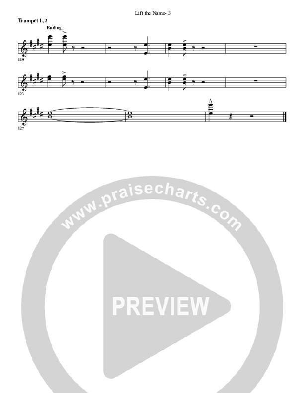 Lift The Name Trumpet 1,2 (G3 Worship)
