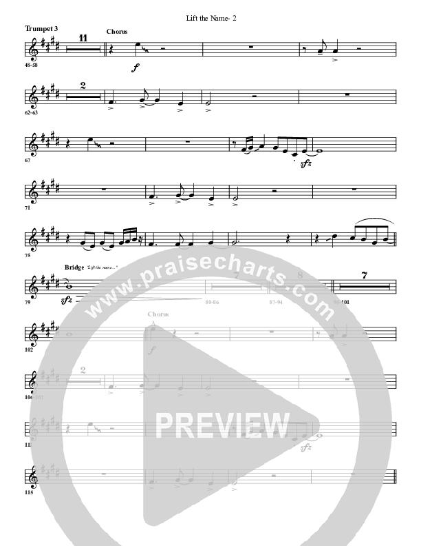 Lift The Name Trumpet 3 (G3 Worship)