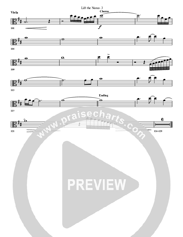 Lift The Name Viola (G3 Worship)