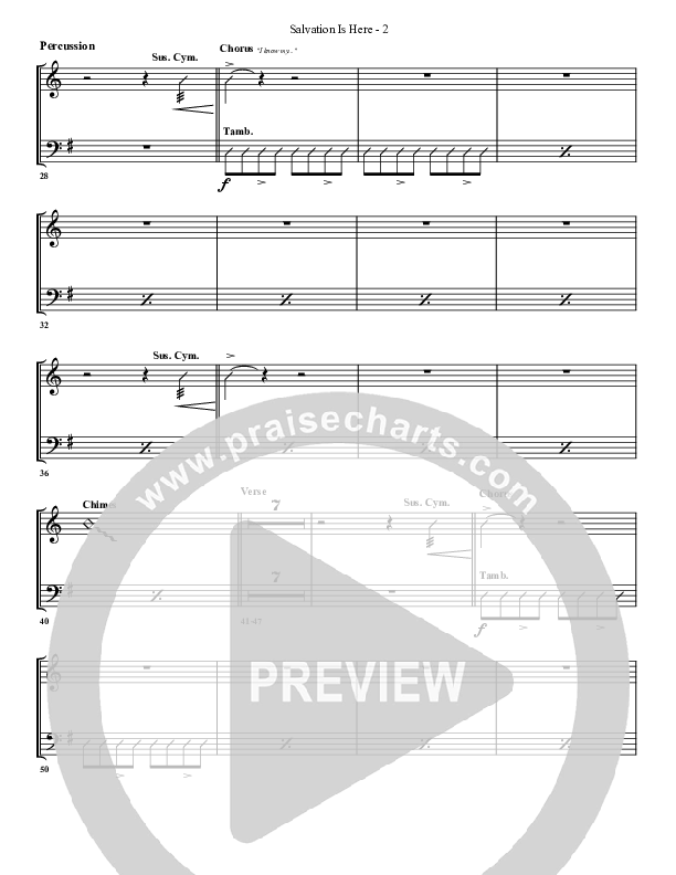 Salvation Is Here Percussion (G3 Worship)