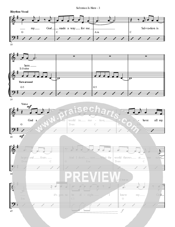 Salvation Is Here Rhythm/Vocal (G3 Worship)