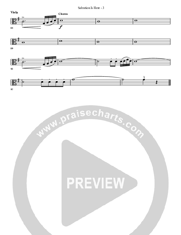 Salvation Is Here Viola (G3 Worship)