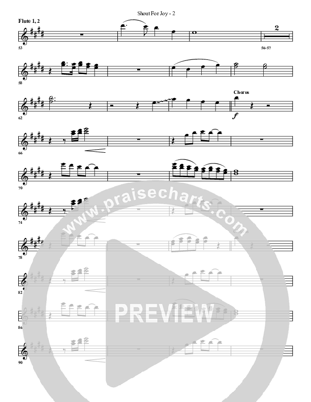 Shout For Joy Flute 1/2 (G3 Worship)