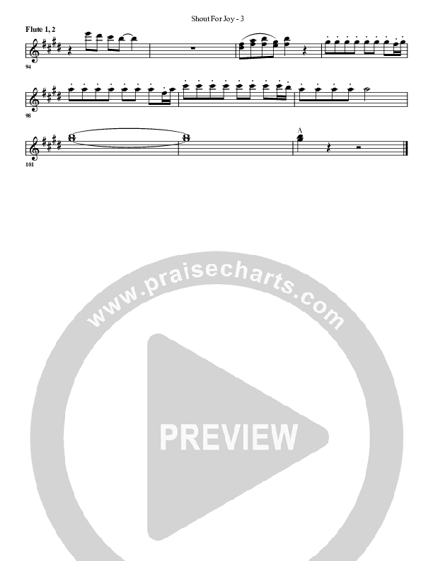 Shout For Joy Flute 1/2 (G3 Worship)