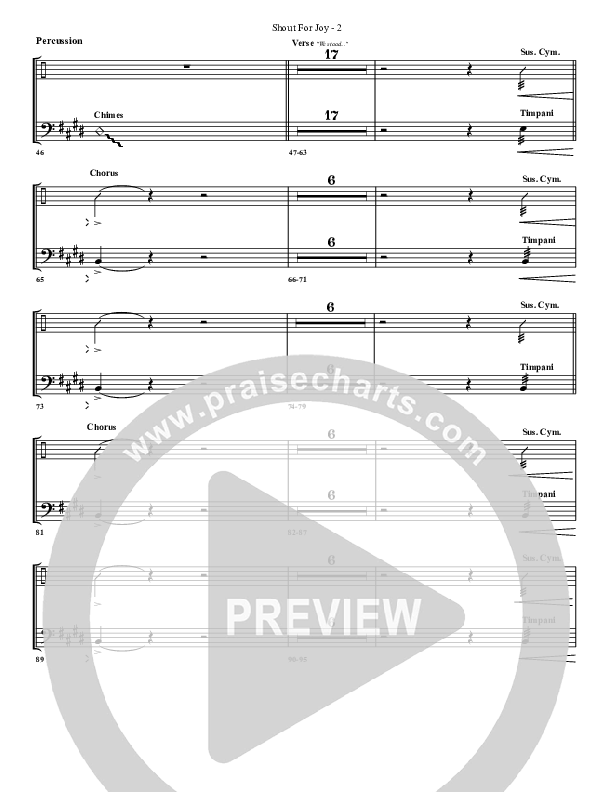 Shout For Joy Percussion (G3 Worship)