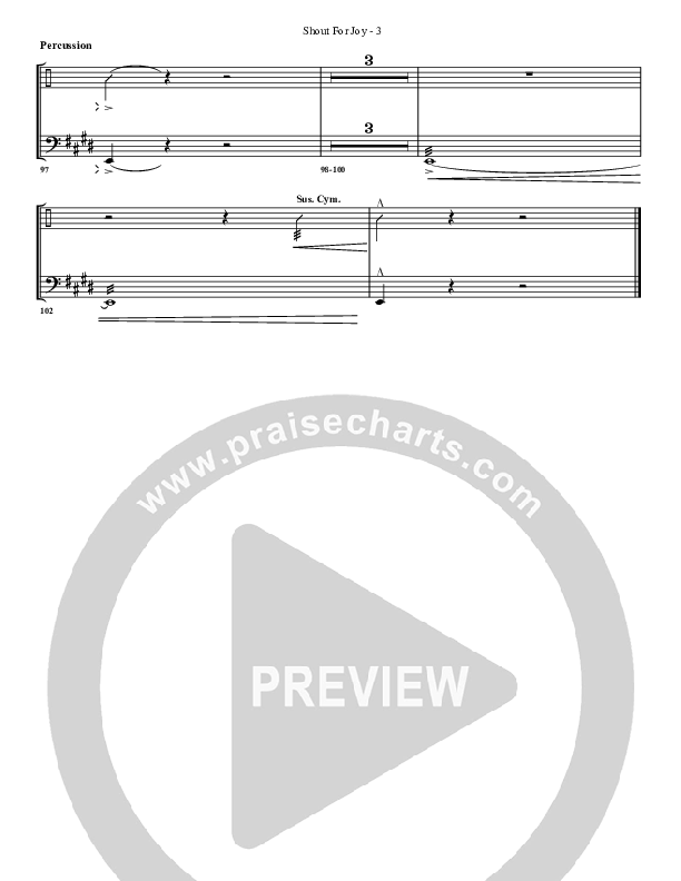 Shout For Joy Percussion (G3 Worship)