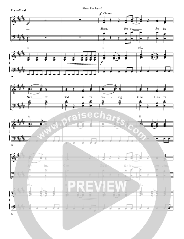 Shout For Joy Piano/Vocal (G3 Worship)