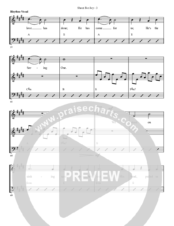 Shout For Joy Rhythm/Vocal (G3 Worship)