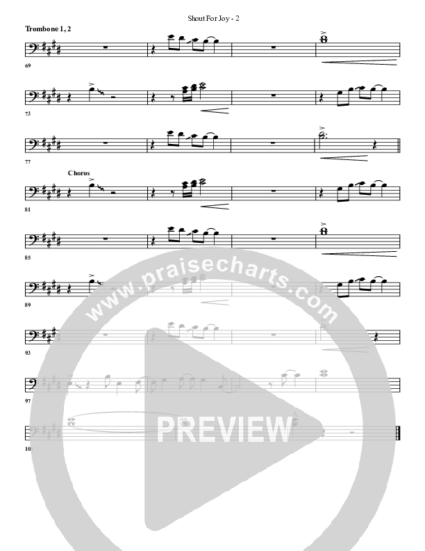 Shout For Joy Trombone 1/2 (G3 Worship)