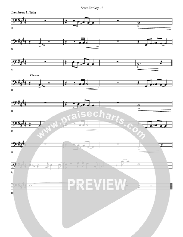Shout For Joy Trombone 3/Tuba (G3 Worship)