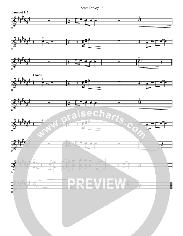 Shout For Joy Trumpet 1,2 (G3 Worship)