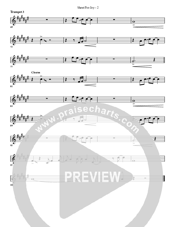 Shout For Joy Trumpet 3 (G3 Worship)