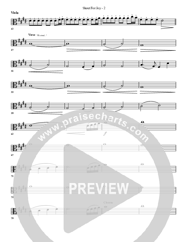 Shout For Joy Viola (G3 Worship)