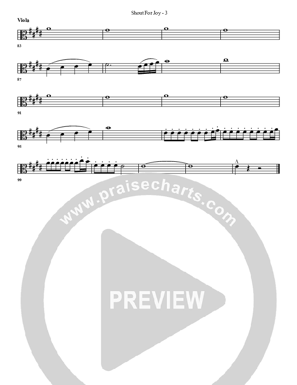 Shout For Joy Viola (G3 Worship)