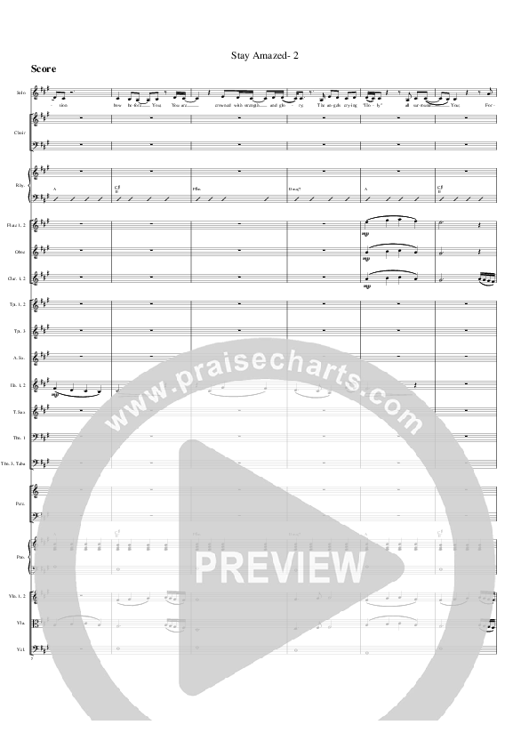 Stay Amazed Conductor's Score (G3 Worship)
