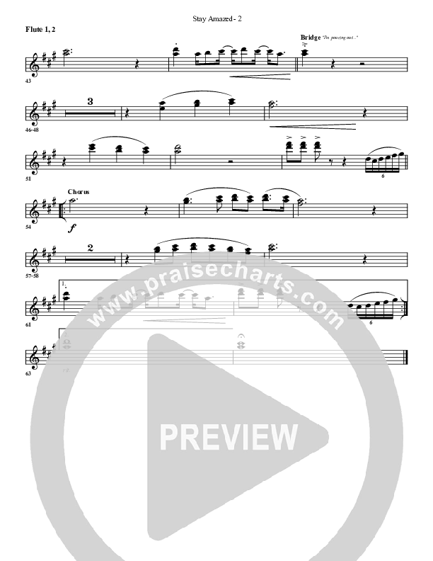 Stay Amazed Flute 1/2 (G3 Worship)